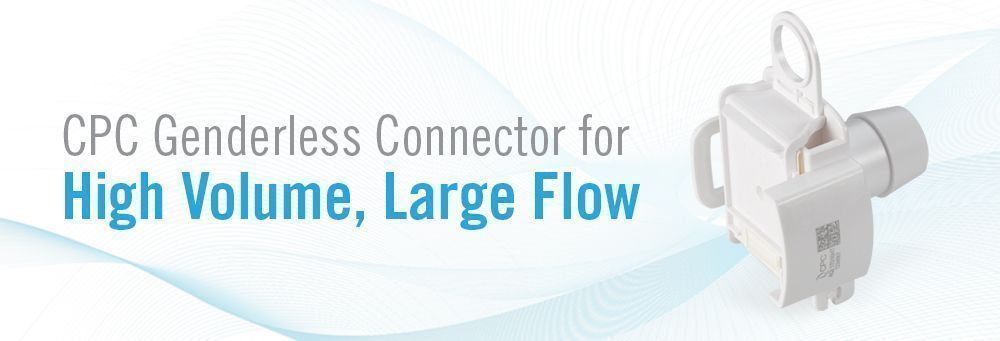 CPC Genderless Connector for High Volume, Large Flow